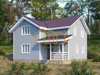 Каркасный дом 8х8.5